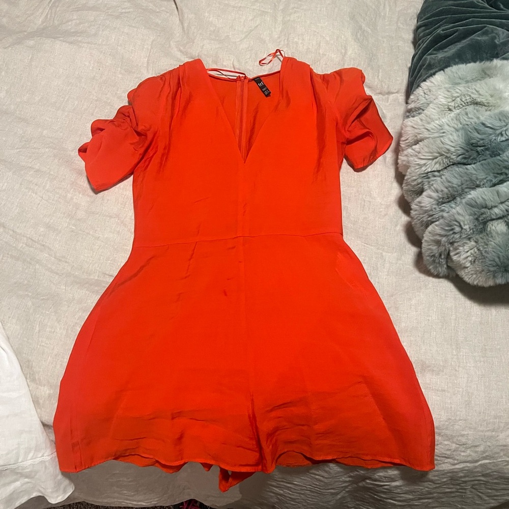 Zara orange romper